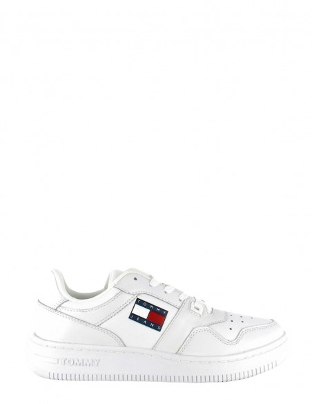 baskets de ville femme tommy jeans retro ba blanc