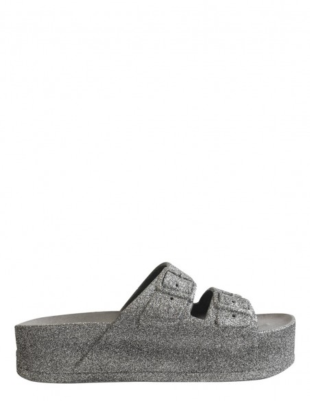Mules Compensées Cacatoès Caipirinha Women Cool Grey