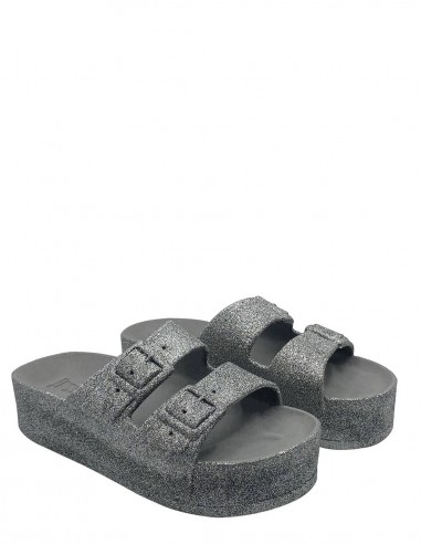 Mules Compensées Cacatoès Caipirinha Women Cool Grey