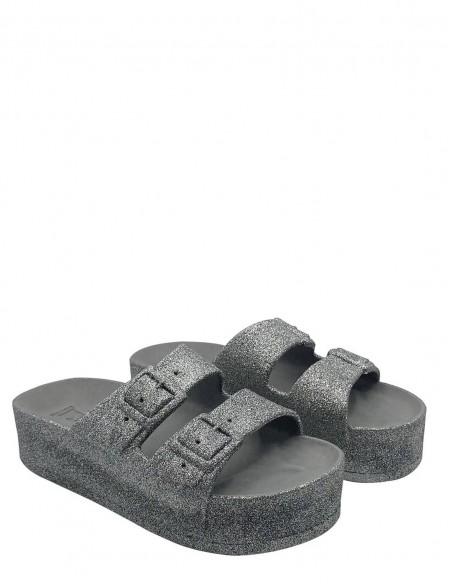 Mules Compensées Cacatoès Caipirinha Women Cool Grey