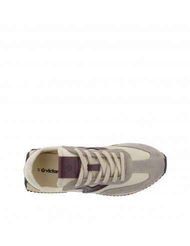 Baskets de Ville Femme - VICTORIA - Running Beige Bordeaux - 1134103-41