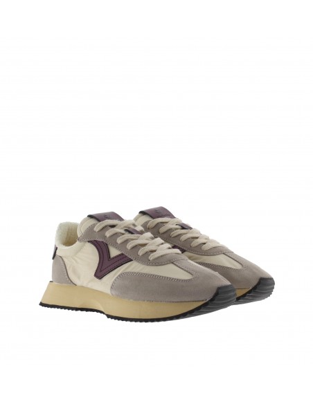 Baskets de Ville Femme - VICTORIA - Running Beige Bordeaux - 1134103-41