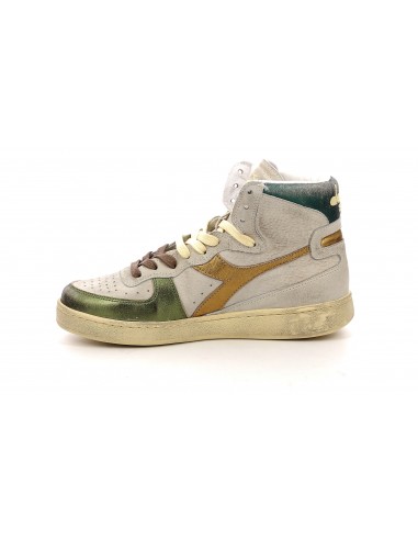 Sneakers Montante Femme Diadora Heritage Mi Metal Blanc/Vert/Marron