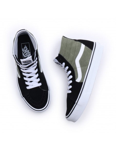 Sneakers Homme - VANS - SH8-Hi Tapered Black Kaki - VN0009QPGRN