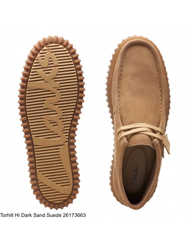 Derbies Homme - CLARKS - Torhill Hi Dark Sand Suede -  26173663