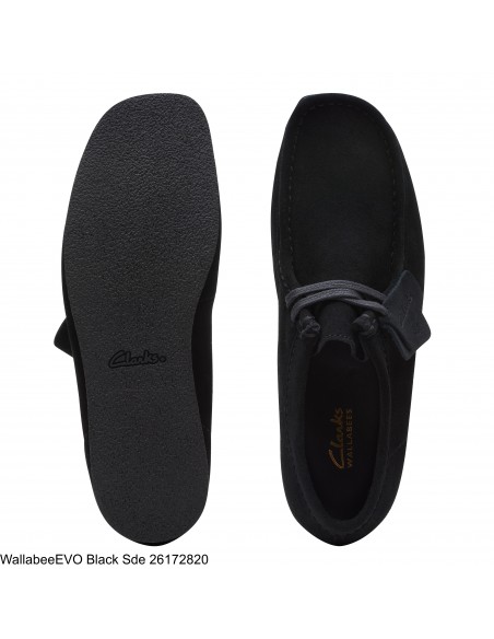 Derbies femme - Clarks - Wallabee Evo Dark Sand Suede - 26174746