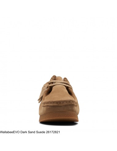 Derbies femme - CLARKS - Wallabee Evosh - dark sand suede - 26174747