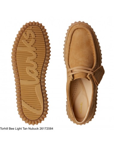 Derby Femme - CLARKS - Torhill Bee Light Tan Nubuck -  26172084