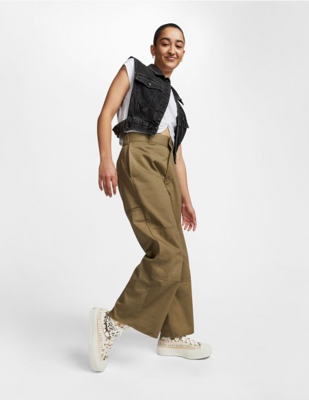 Sneakers compensées Femme ctas lift hi Blanc-Rose