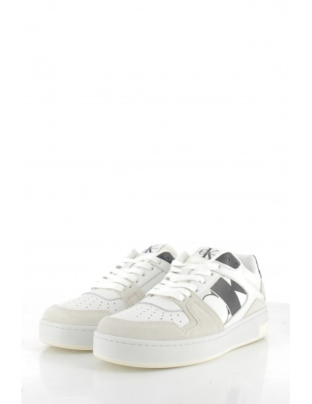 Baskets de Ville femme cupsole laceu Blanc/beige