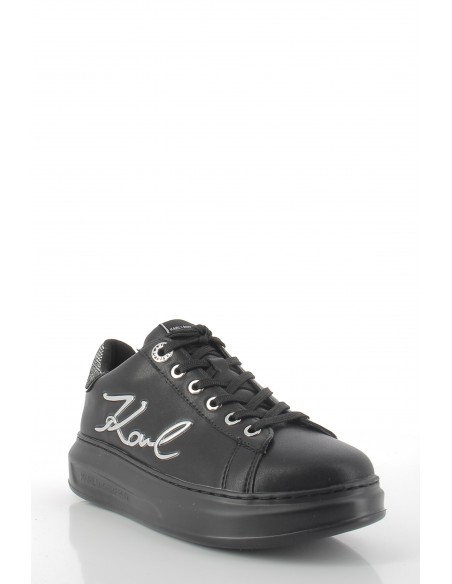 karl lagerfeld baskets compensées femme kapri signia cuir noir