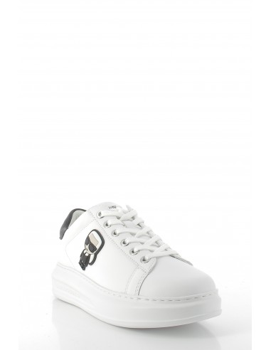 baskets compensées femme kapri karl ikonic lo lace cuir blanc