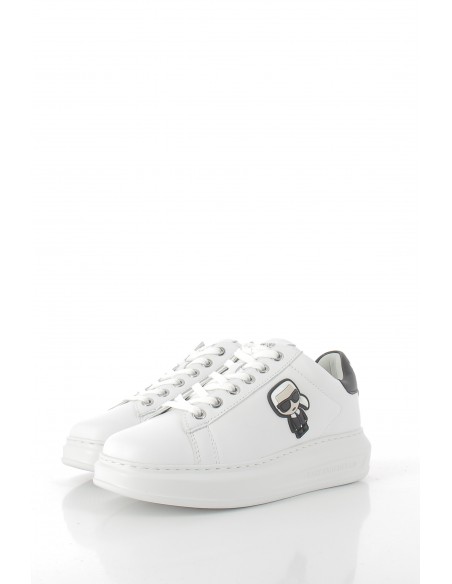 baskets compensées femme kapri karl ikonic lo lace cuir blanc