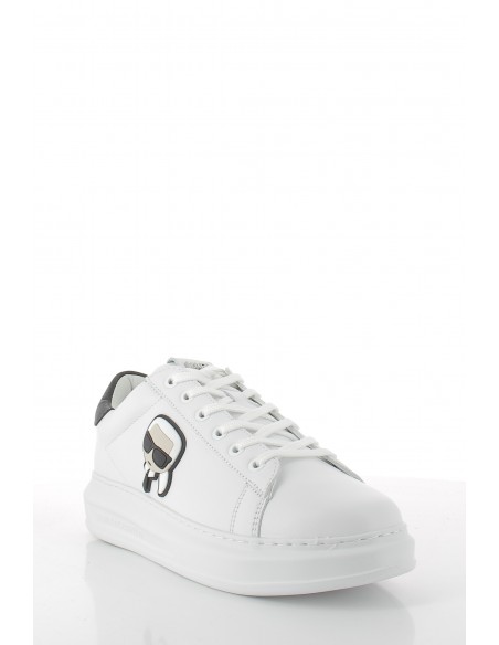baskets de ville homme kapri mens karl ikonic 3d lace cuir blanc