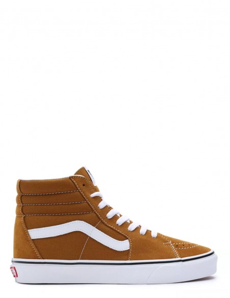Sneakers Montante Mixte Vans Ua Sk8-Hi Toile et Daim Marron