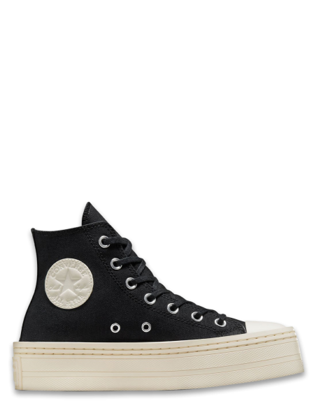 Sneakers Compensées - Converse CTAS Modern Lift Hi Black - A06141C