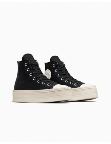 Sneakers Compensées - Converse CTAS Modern Lift Hi Black - A06141C