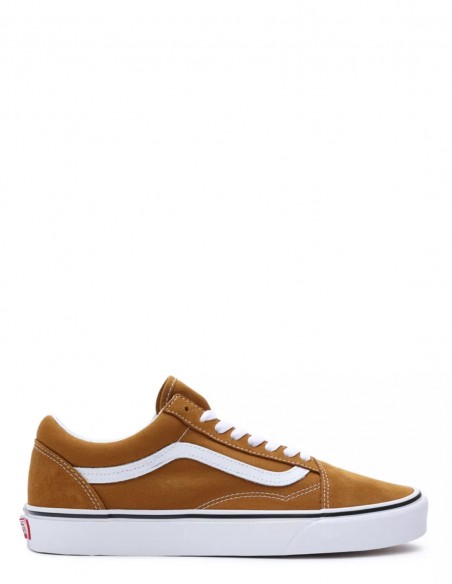 Sneakers Mixte Vans Ua Old Skool Toile et Daim Marron