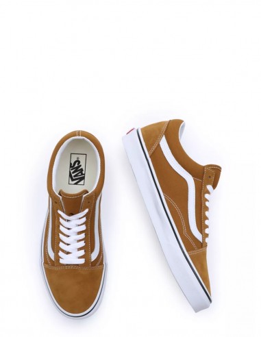 Sneakers Mixte Vans Ua Old Skool Toile et Daim Marron