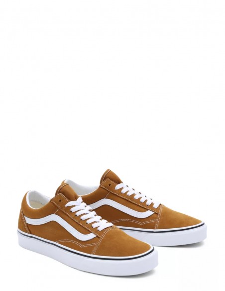 Sneakers Mixte Vans Ua Old Skool Toile et Daim Marron