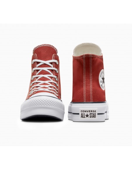 Sneakers Compensées - Converse Ctas Lift hi Ritual Red - A06896C