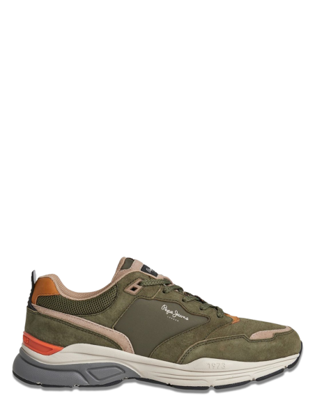 Baskets de ville homme - PPJ - Dave Sider M Kaki - PMS31017-765