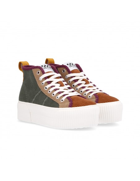 Baskets de ville Femme - NO NAME - Iron Mid Kaki - KNSE-DD04-41