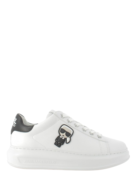 baskets compensées femme kapri karl ikonic lo lace cuir blanc