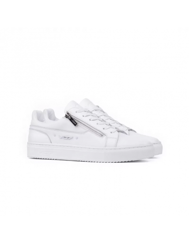 VO7 Basket De Ville Homme Roma Pur Wite Cuir Blanc