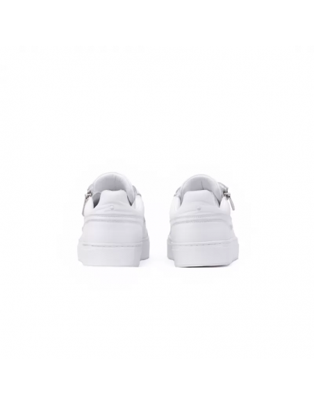 VO7 Basket De Ville Homme Roma Pur Wite Cuir Blanc