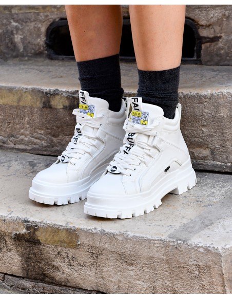 bottines femme aspha nc mid white