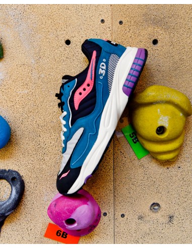 Sneakers homme - Saucony 3d grid hurricane midnight swimming