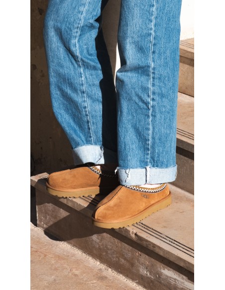 Chausson Femme Ugg Tasman Chestnut Daim - W/5955-CHE