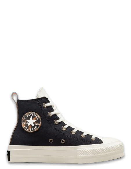 Converse Sneakers Montante Femme Chuck Taylor Lift Hi Black