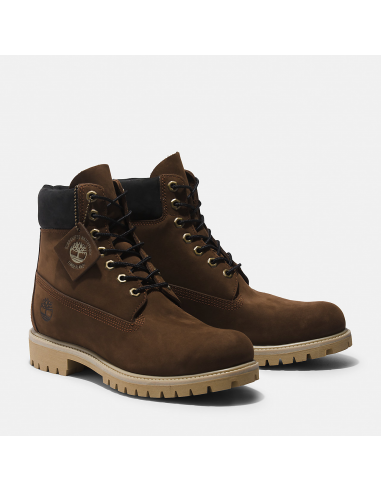 Timberland Chaussure Homme En Cuir Marron 6 inch premium