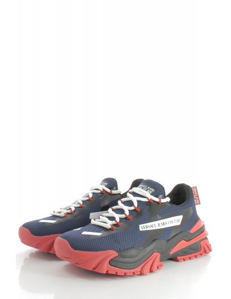 Baskets de Ville Homme Versace New Trail trek noir et rouge