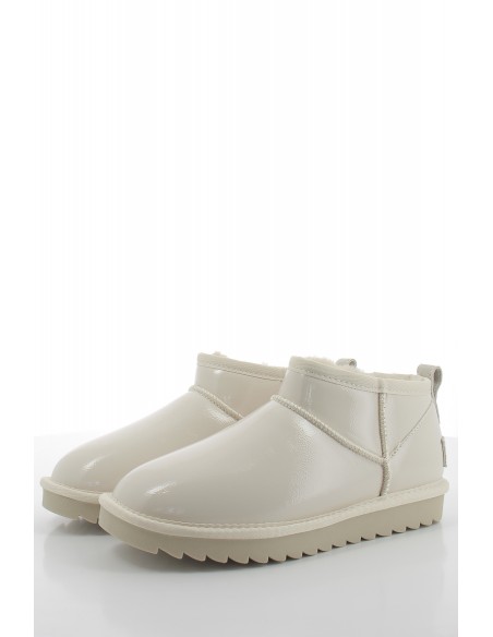 Boots Femme Colors Of California Short Winter In Naplack Beige