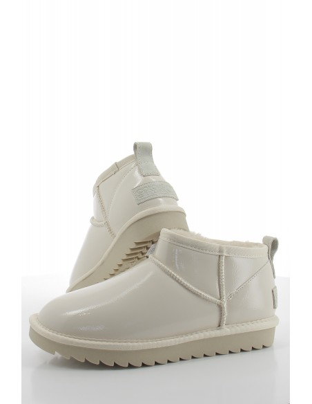 Boots Femme Colors Of California Short Winter In Naplack Beige