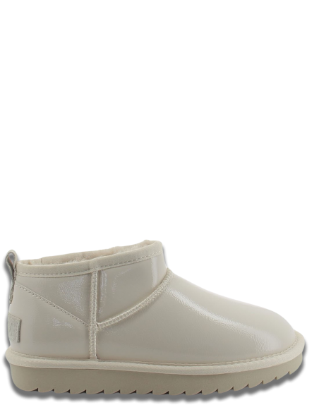 Boots Femme Colors Of California Short Winter In Naplack Beige