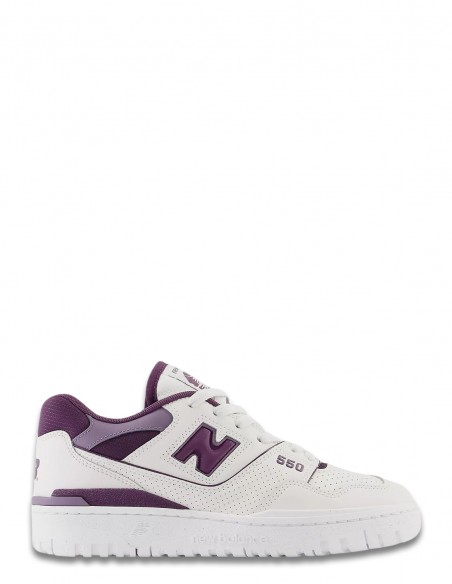 Sneakers Homme 550 Cuir  Blanc/Violet