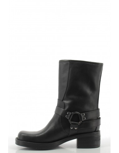Bottines Femme Kharisma Texas Noir En Cuir