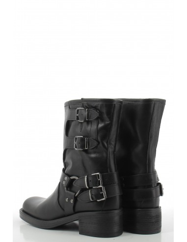Bottines Femme Kharisma Texas Noir En Cuir