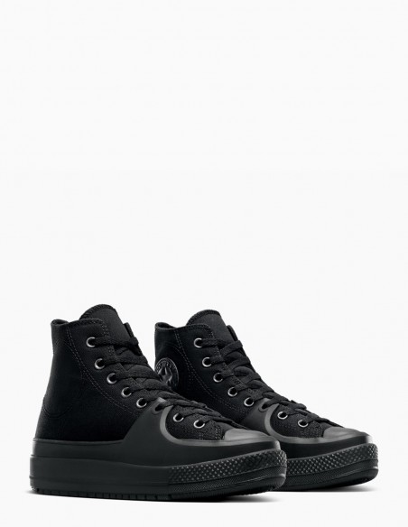 Sneakers Montantes Femme Converse Ctas Construct Hi Black/Black/Black