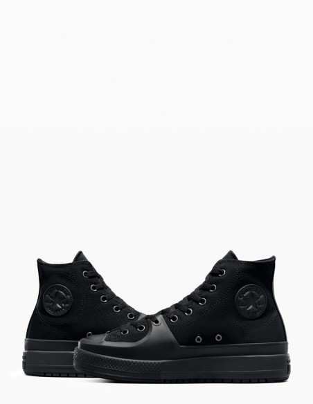 Sneakers Montantes Femme Converse Ctas Construct Hi Black/Black/Black