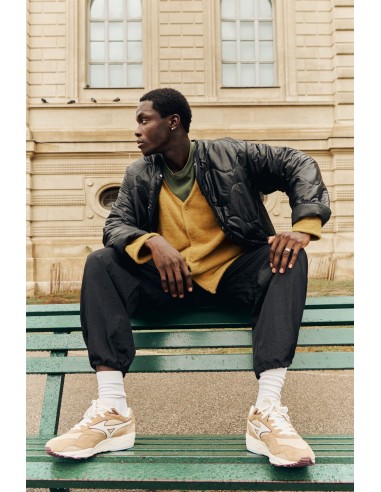 Sneakers Homme Mizuno Contender En Daim Beige