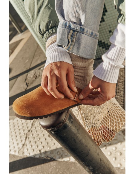 Sabots Femme SCHOLL FAE Daim Marron