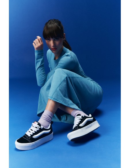 Sneakers Femme Vans Ua Knu Stack Noir/Blanc