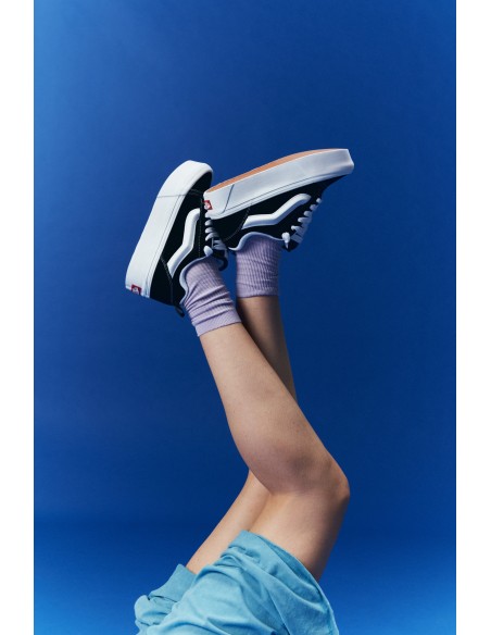 Sneakers Femme Vans Ua Knu Stack Noir/Blanc