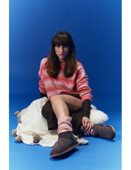 Colors Of California Boots Femme Short Winter Boot In Suede