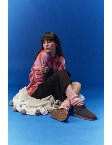 Colors Of California Boots Femme Short Winter Boot In Suede